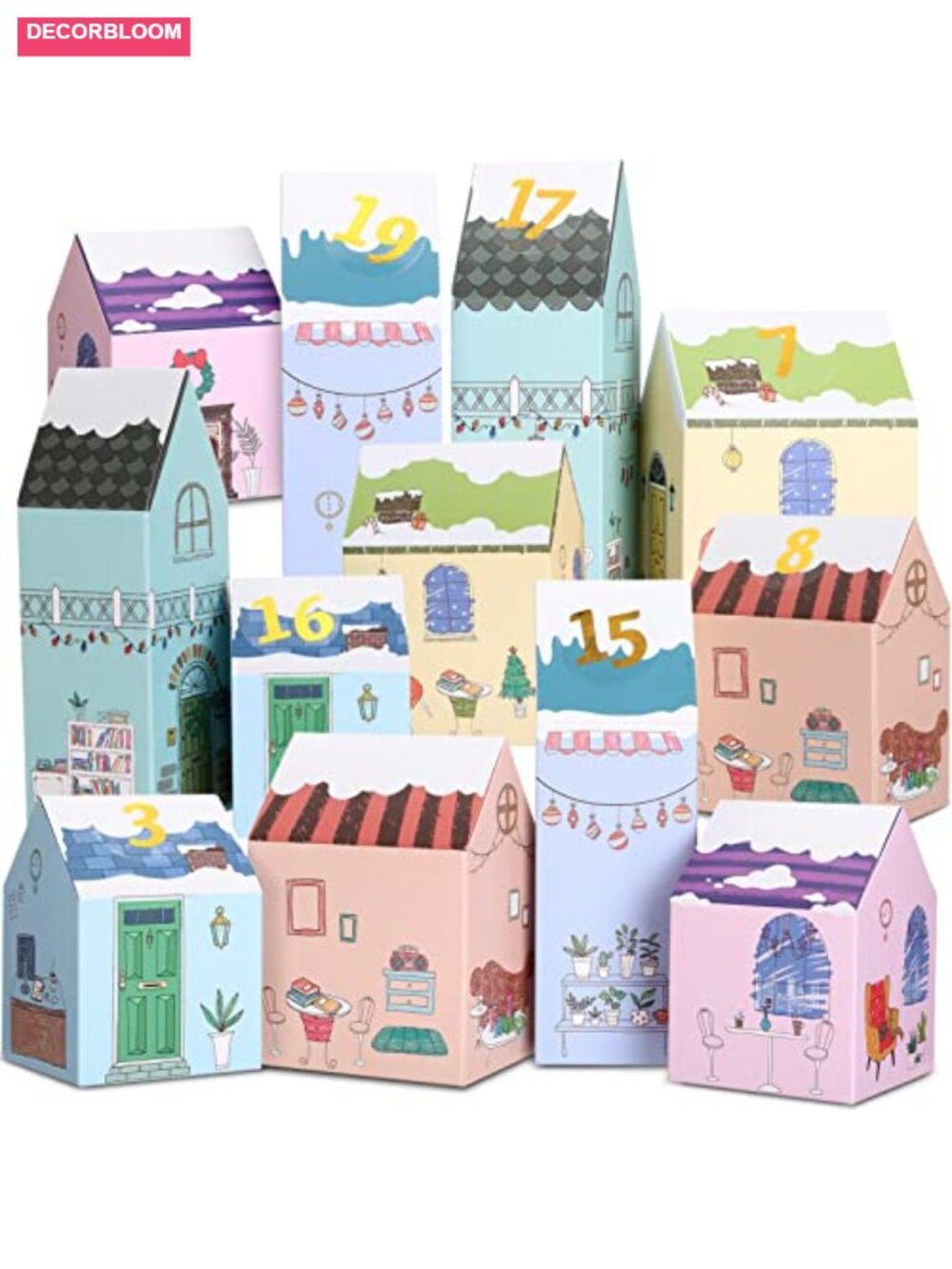 24 Fillable Advent Calendar Boxes to Fill Reusable Christmas Countdown Treat